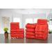 Ample Decor LLC Bathroom Towel Set of 18 Ultra Quick Drying Terry Cloth/100% Cotton in Red | 30 W in | Wayfair CO-18-3038