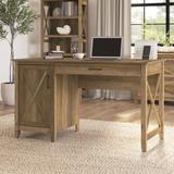 Huckins 54" Desk Wood in Brown Laurel Foundry Modern Farmhouse® | 30 H x 54.02 W x 23.62 D in | Wayfair CE92B05F3F244DAB8E591785724DEA89