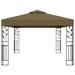 VidaXL Gazebo Pop up Canopy Party Tent Patio Pavilion Shade w/ Double Roof Metal/Steel/Soft-top in Gray | 108 H x 118.11 W x 157.2 D in | Wayfair