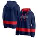 Women's Fanatics Branded Navy/Red New England Patriots Colors of Pride Colorblock Pullover Hoodie