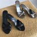 Nine West Shoes | New!!! Nine West Kitten Heels Black Or Silver Sz 7 | Color: Black/Silver | Size: Various