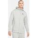 Kapuzenjacke "Nike Dri-FIT" Herren dk heather grey/black, Gr. XXL, Baumwolle, Jacke