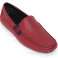 Gucci Shoes | Gucci Men's Red Leather Loafer Moccasin Web 7.5 | Color: Green/Red | Size: 7.5