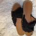 American Eagle Outfitters Shoes | American Eagle Black Slip On Sandals | Color: Black | Size: 11