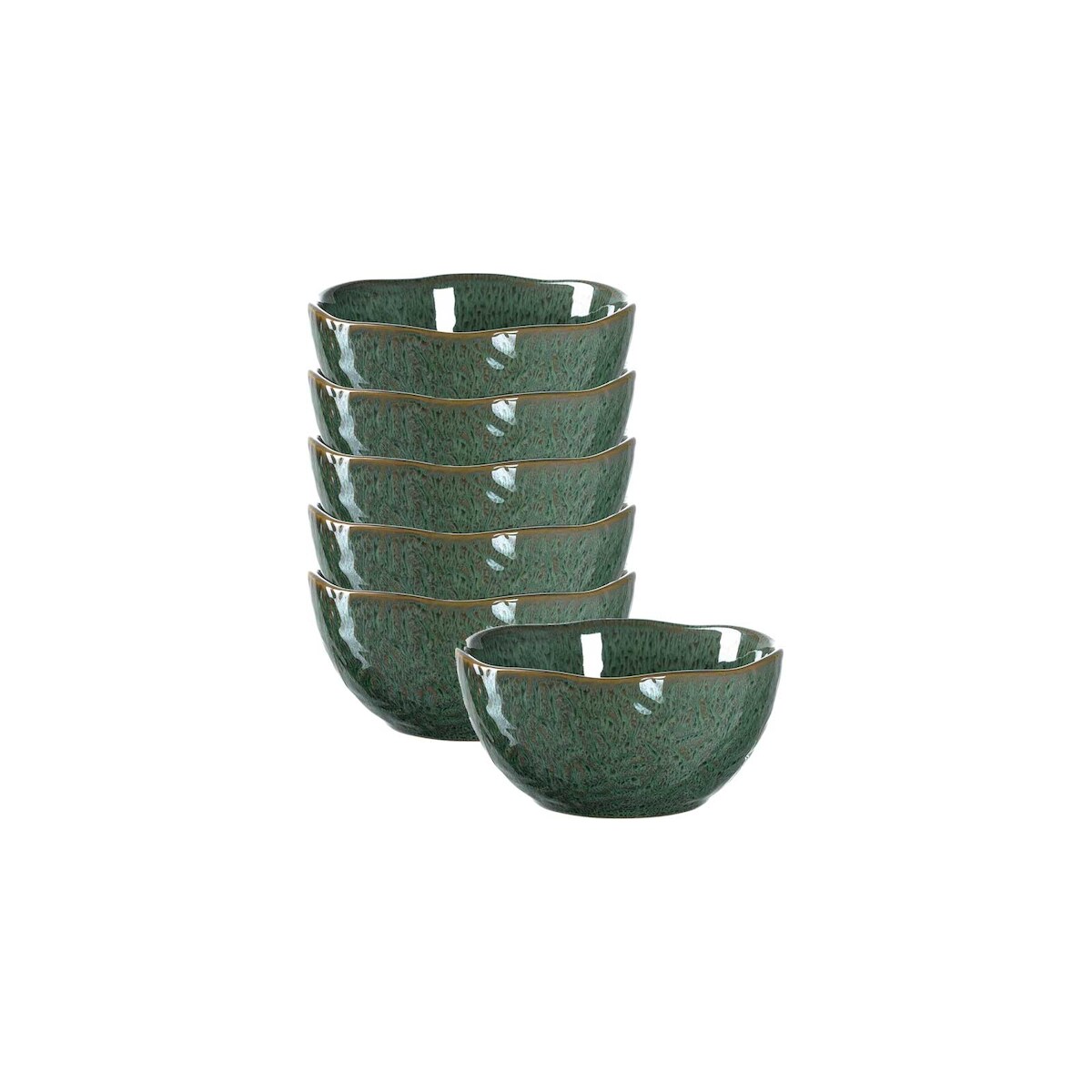Leonardo MATERA Keramikschale klein 12 cm grün 6er Set Image