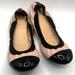 J. Crew Shoes | J. Crew Pink Leather Cap Toe Ballet Flat Size 9.5 | Color: Black/Pink | Size: 9.5