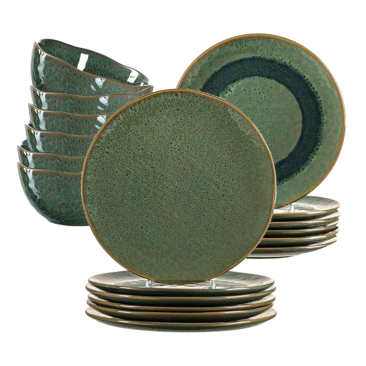 Leonardo MATERA Geschirr Tafelservice grün 18-teilig Image