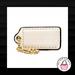 Coach Accessories | 2" Coach White Patent Leather Brass Keyfob Hangtag | Color: White | Size: Os