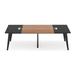 17 Stories 8ft Conference Table Wood/Metal in Black/Brown | 29.1 H x 94.5 W x 47.2 D in | Wayfair BB99ED4BCC534BB48F8C12B30F65EDD7