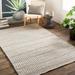 Pleak 8' x 10' Cottage Moroccan Farmhouse Handmade Jute Beige/Charcoal/Light Gray Area Rug - Hauteloom