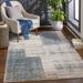 Grapeview 2'7" x 3'11" Modern Cream/Light Gray/Medium Gray/Teal/Gray/Light Beige/Tan/Peach Area Rug - Hauteloom