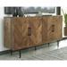 Signature Design by Ashley Prattville Brown Accent Cabinet - 68"W x 16"D x 36"H