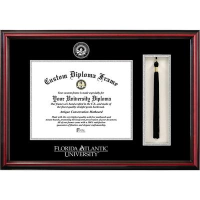 Florida Atlantic University 11w x 8.5h Tassel Box and Silver Embossed Diploma Frame