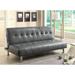 Oray Modern Faux Leather Tufted Futon with Pockets by Furniture of America
