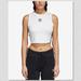 Adidas Tops | Adidas Originals Adicolor Cotton Cropped Top | Color: White | Size: L