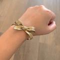 Anthropologie Jewelry | Anthropologie Vintage Gold Bow Open Cuff | Color: Gold | Size: Os