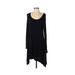 TOBI Casual Dress - A-Line: Black Solid Dresses - Women's Size Small