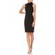 Calvin Klein Women's Essential Sleeveless Sheath, deep Black, 6