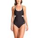 Zoggs Women's Dakota Crossback Black/White 42 One Piece Swimsuit