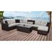 Kathy Ireland River Brook 9-piece Outdoor Wicker Patio Furniture Set