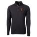 Men's Cutter & Buck Black Tennessee Volunteers Big Tall Adapt Eco Knit Quarter-Zip Pullover Jacket