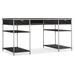 Hooker Furniture St. Armand Solid Wood Desk Wood/Metal in Gray/Black | 30 H x 56 W x 28 D in | Wayfair 5601-10458-BLK