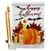 Ornament Collection Thanksgiving 2-Sided Polyester 40 x 28 in. Flag Set in Black/Brown/Orange | 40 H x 28 W in | Wayfair