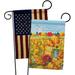 Breeze Decor Pumpkin Patch 2-Sided Polyester 18.5 x 13 in. Garden Flag in Blue/Orange | 18.5 H x 13 W in | Wayfair