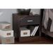 Latitude Run® Elison 1-Drawer Dark Brown & Dark Grey Finished Nightstand Wood in Brown/Gray | 13.78 H x 15.75 W x 18.23 D in | Wayfair