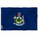 ANLEY Maine State Flag 2 - Sided 36" x 60" House Flag in Blue | 36 H x 60 W in | Wayfair A.FLAG.STATEMAINE