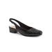 Women's Dea Woven Slingback by Trotters in Black (Size 12 M)