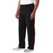 Men's Big & Tall French Terry Snow Lodge Sweatpants by KingSize in Black (Size 5XL)