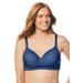 Plus Size Women's Stay-Cool Wireless T-Shirt Bra by Comfort Choice in Evening Blue (Size 42 DDD)