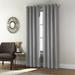Wide Width Thermaplus Shadow Indoor Single Grommet Curtain Panel by Commonwealth Home Fashions in Grey (Size 52" W 95" L)
