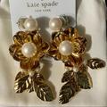 Kate Spade Jewelry | Kate Spade Pear Statement Earrings | Color: Gold | Size: Os