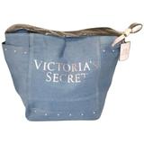 Victoria's Secret Bags | Denim Studded Tote Victoria's Secret Jean And Metallic Rose Gold Nwt | Color: Blue | Size: Os