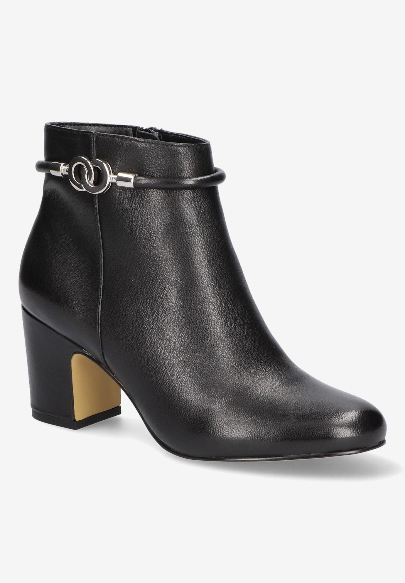 Women's Diaz Bootie by Bella Vita in Black Leather (Size 9 M)