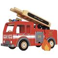Le Toy Van - Pretend Play Wooden Fire Engine Toy Truck Vehicle Play Set Includes Firefighter Figure and Accessories | Fireman Playset For 3 Year Olds +
