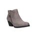 Wide Width Women's Bobbi Booties by Bella Vita in Grey (Size 7 1/2 W)