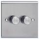 Deta SD1415SS Universal LED Dimmer Switch 2Gang 2Way 3-250 Watt (Stainless Steel)