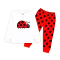 Ensemble de vêtements pour filles coccinelle T-Shirt + pantalon imprimé dessin animé en coton