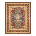 Overton Hand Knotted Wool Vintage Inspired Traditional Mogul Red Area Rug - 8' 2" x 10' 3"