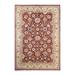 Overton Hand Knotted Wool Vintage Inspired Traditional Mogul Red Area Rug - 6' 3" x 8' 3"
