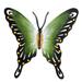 Soul of Wisdom Indoor Outdoor Patio Garden Green Black Gold Rustic Handmade Decor Accent Butterfly Wall Art (Mexico)