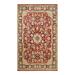Overton Hand Knotted Wool Vintage Inspired Traditional Mogul Red Area Rug - 6' 1" x 9' 10"