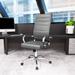 LeisureMod Benmar High-Back Adjustable Leather Office Chair