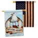 Breeze Decor 2-Sided Polyester 40 x 28 in. House Flag in Blue/Red/White | 40 H x 28 W in | Wayfair BD-NA-HP-107073-IP-BOAA-D-US21-BD