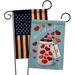 Ornament Collection W/ All My Love 2-Sided Polyester 1'5 x 1'1 ft. Garden flag in Blue/Red | 18.5 H x 13 W in | Wayfair