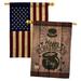 Ornament Collection St. Patrick's Day Pot of Gold 2-Sided Polyester 3'3 x 2'3 ft. House Flag in Black/Brown | 40 H x 28 W in | Wayfair