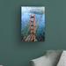 Winston Porter Golden Gate Sun by Mark Lague - Wrapped Canvas Painting Canvas in Black/Blue/Gray | 19 H x 12 W x 2 D in | Wayfair